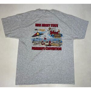 Fire Department North Arlington New Jersey T-shirt Men Large Gray Firemen 2018